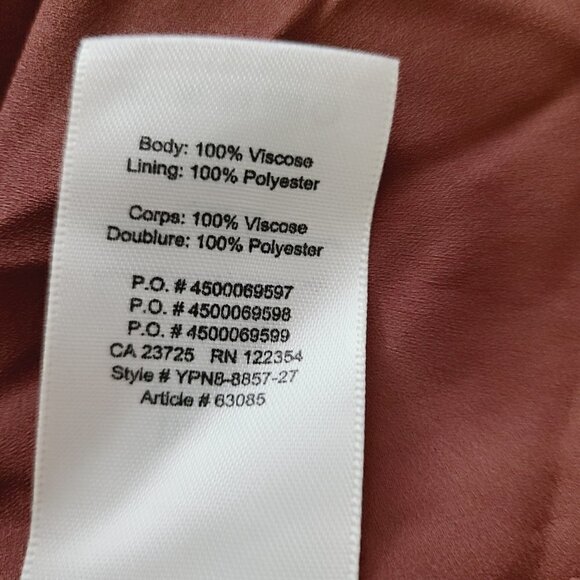 Little Moon Aritzia Tank Dress Size 0 Brown Lined V-Neck Sleeveless Mini - Picture 5 of 5